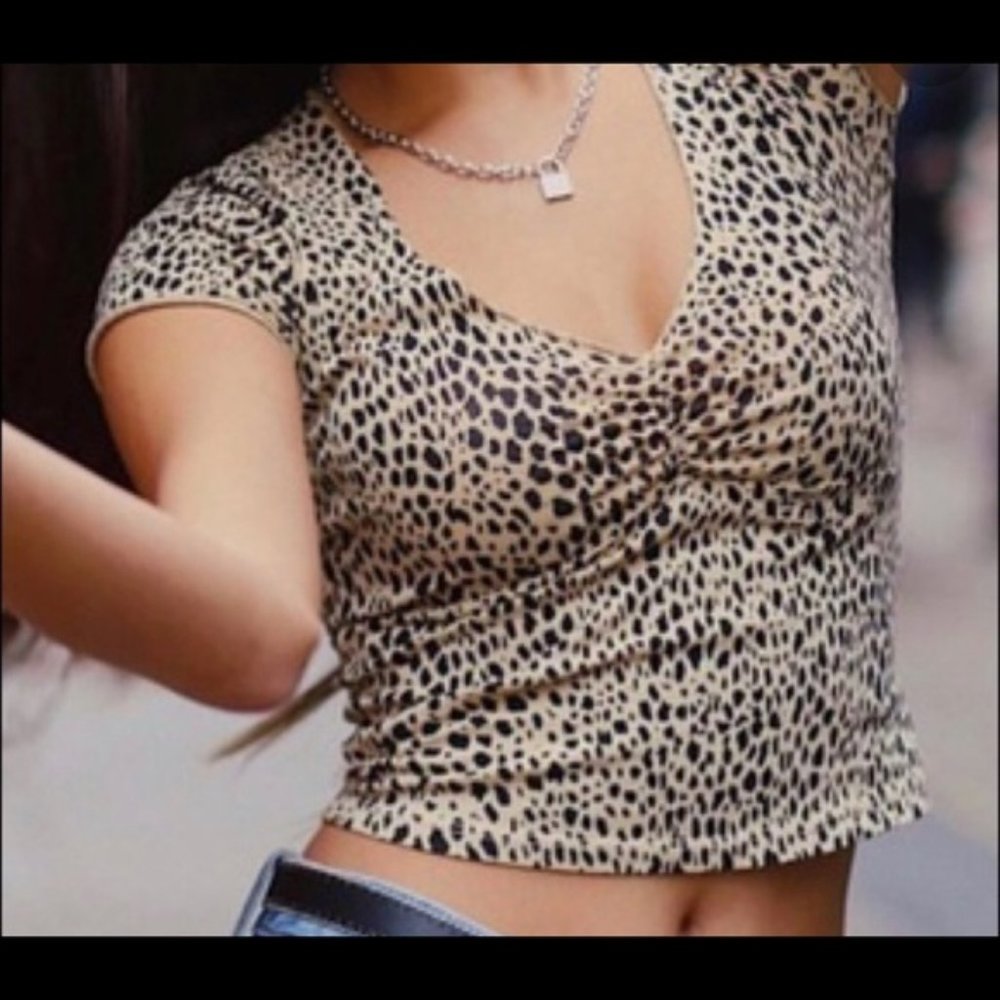 Brandy Melville Cheetah Print gina Top